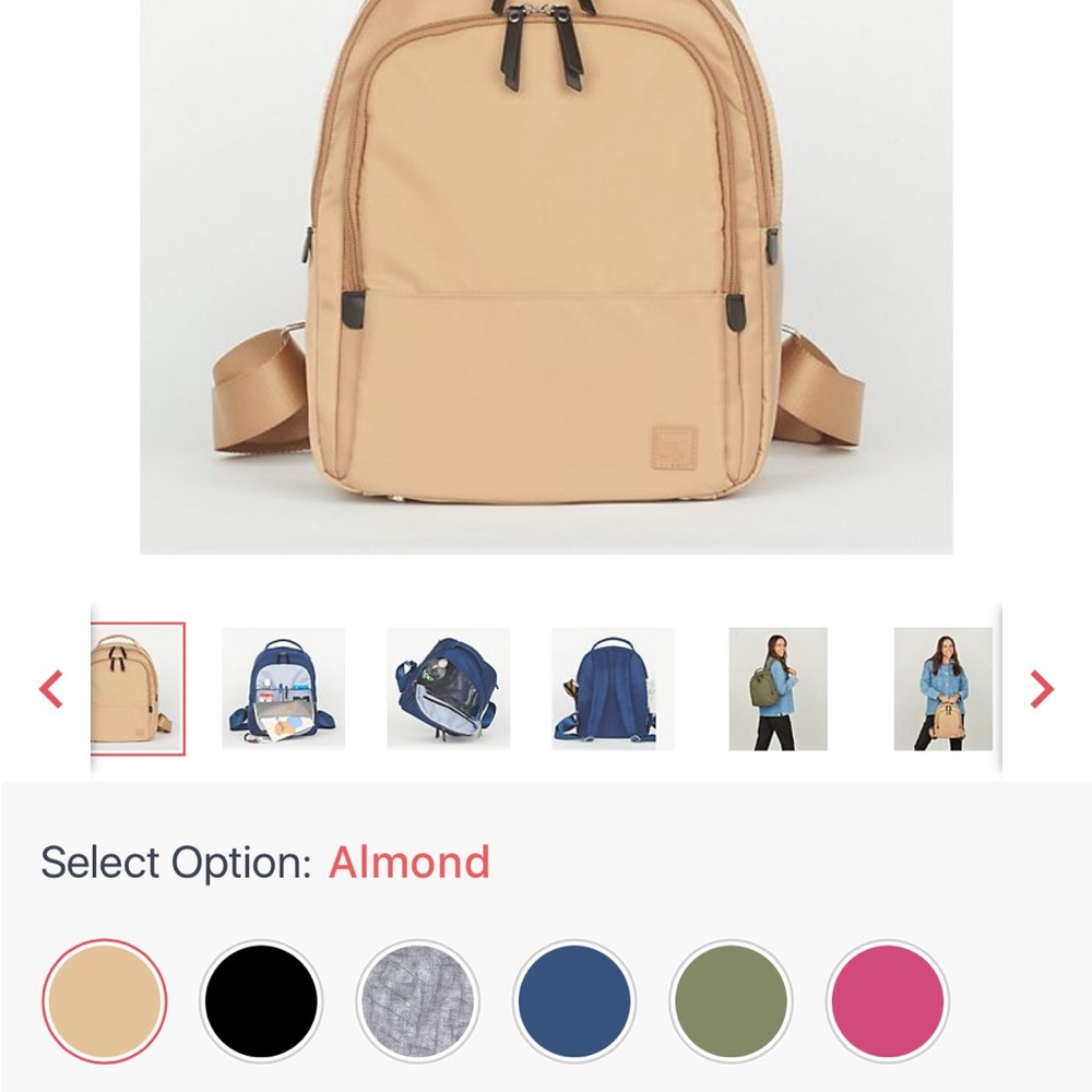 Almond Backpack--IHKWIP brand.